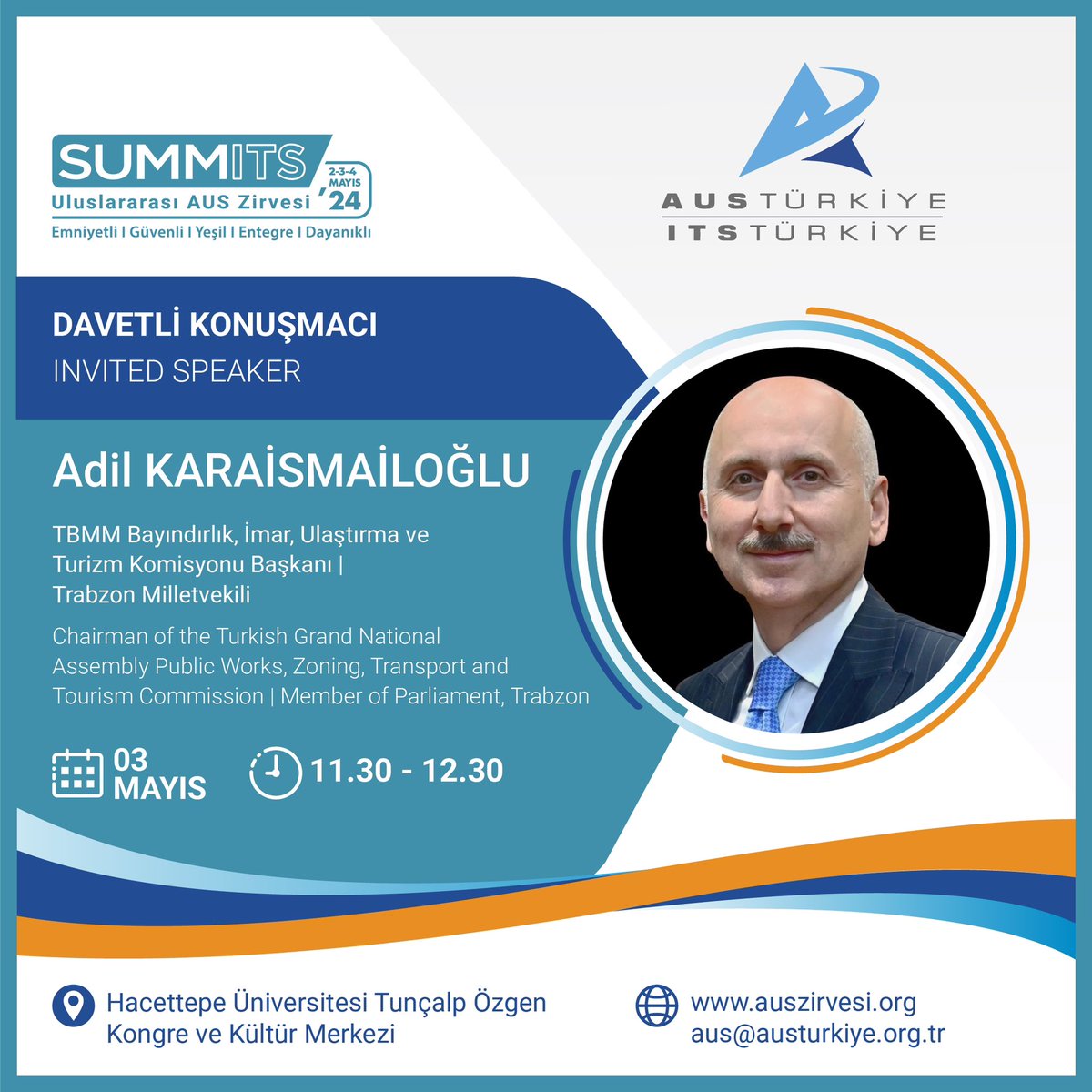 🌐SummITS’24 4. Uluslararası AUS Zirvesi 🗓3 Mayıs 2024 🕑11.30 -12.30 👤 @akaraismailoglu 📍Hacettepe Üniversitesi, Ankara ▶️auszirvesi.org