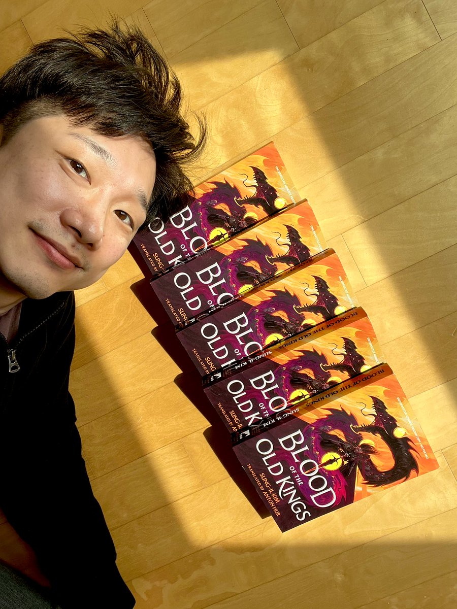 My galleys arrived for BLOOD OF THE OLD KINGS by Sung-Il Kim translated by me @torbooks us.macmillan.com/books/97812508…