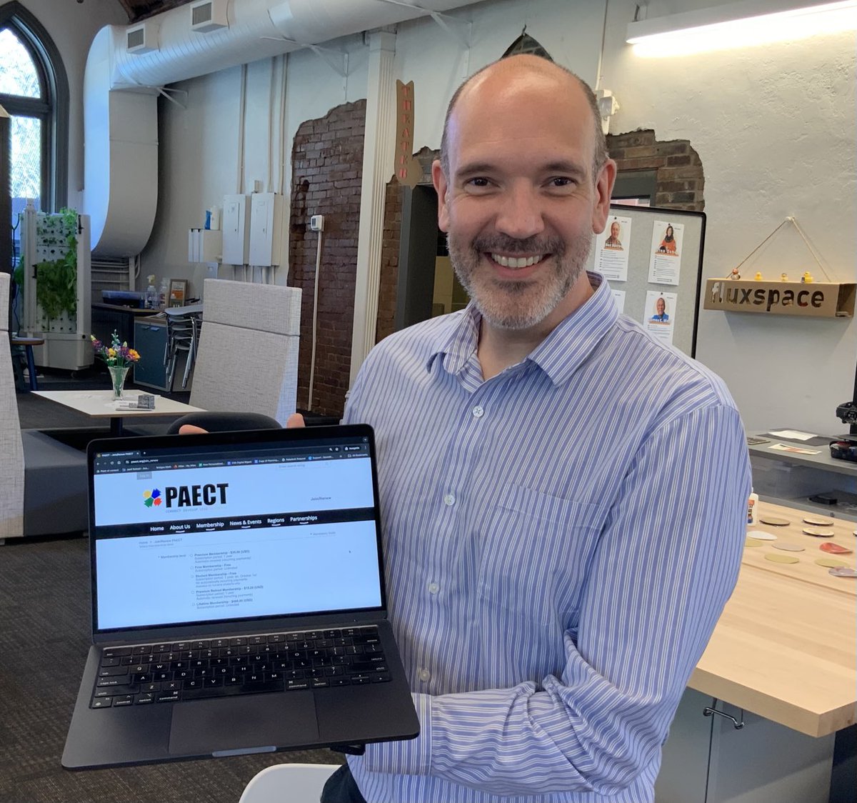 Joining #ktifamily ⁦<a href="/WhitakerErin/">Erin Whitaker</a>⁩ ⁦<a href="/jeffreypatrick_/">Jeffrey Patrick</a>⁩  to Connect Develop Lead Learn and Advocate ⁦<a href="/PAECT/">PAECT</a>⁩ <a href="/swpaect/">SW PAECT</a> ⁦<a href="/FluxSpace_io/">Fluxspace</a>⁩ ⁦<a href="/OTIS4educators/">OTIS for educators</a>⁩ ⁦