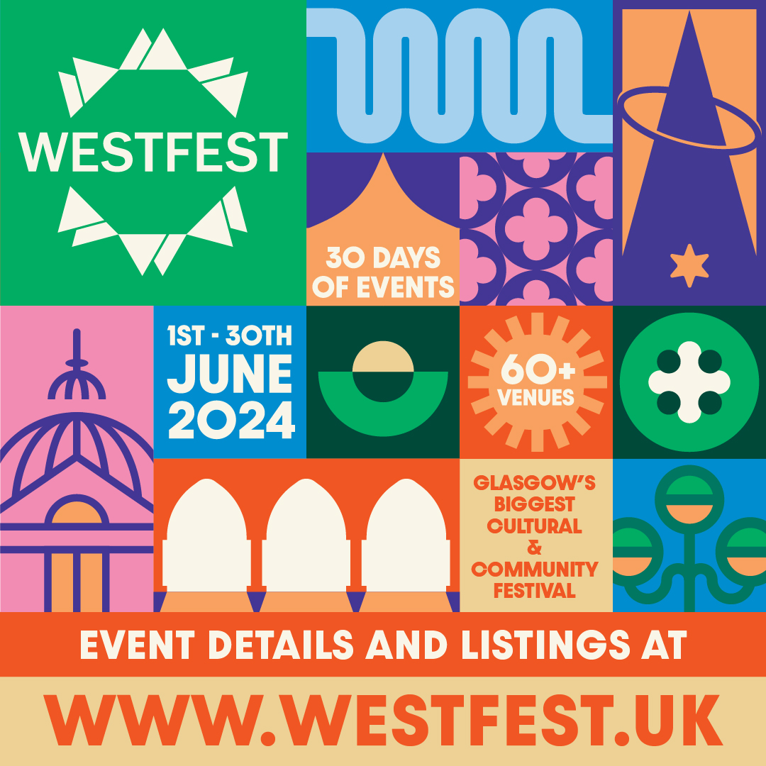 #WestFest 2024 is GO 🤩

Check out our full programme at westfest.uk

#Glasgow #GlasgowWestEnd #CommunityEvents #WestEnd #Music #Performance #Circus #Drag #Kelvingrove #BotanicGardens #Partick
