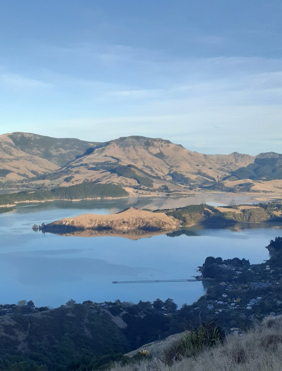 What a lovely night on the Port Hills, Christchurch. Mirror conditions in Governors Bay and Head of the Bay.