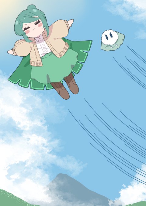 「1girl flying」 illustration images(Latest)