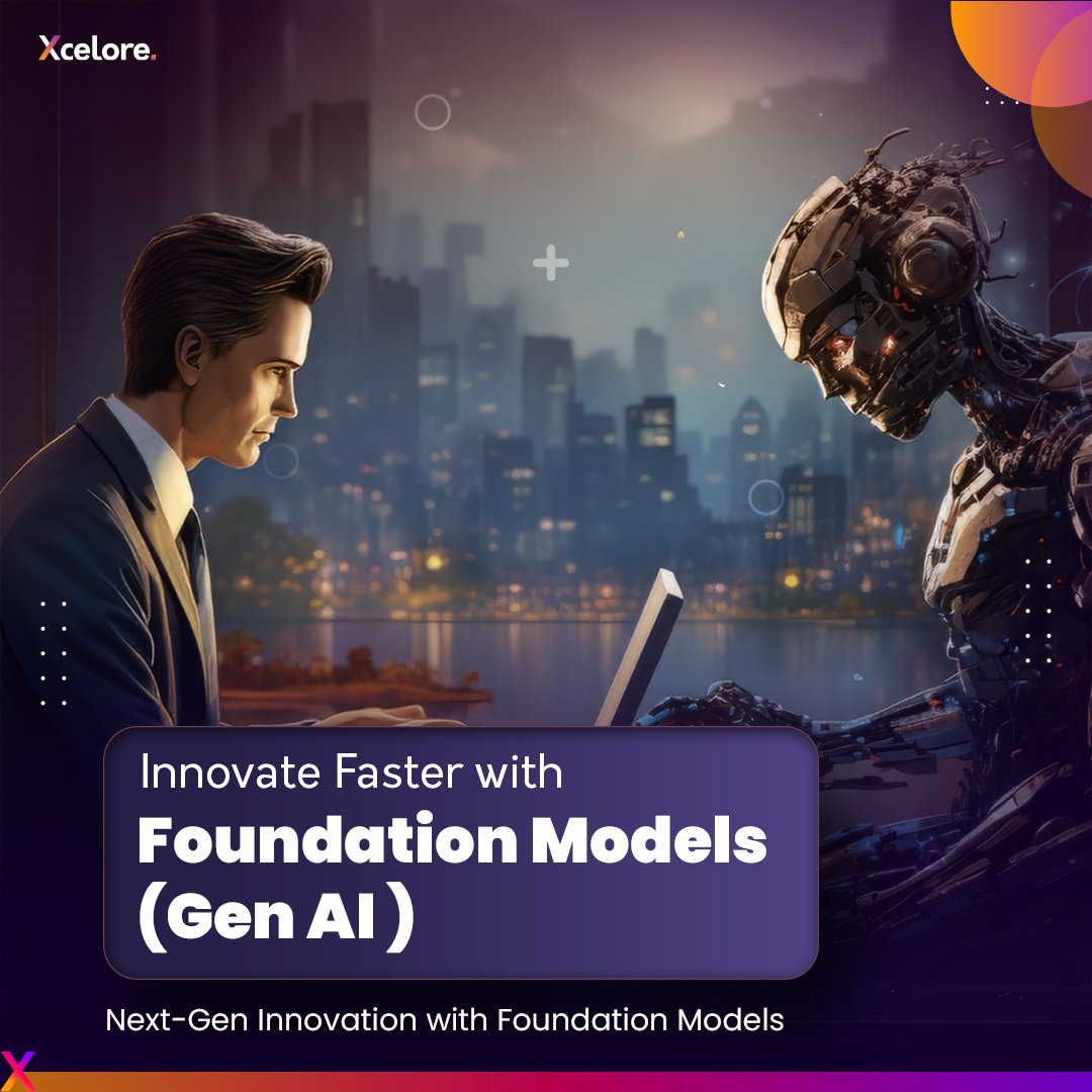 Unlock the power of Foundation Models (Gen AI)! Transform your projects and future-proof your business with cutting-edge AI innovation.

#GenAI #Innovation #XceloreInnovates #AIRevolution #NextGenInnovation #TechAdvancement #DigitalTransformation #FutureTech #AIInnovation