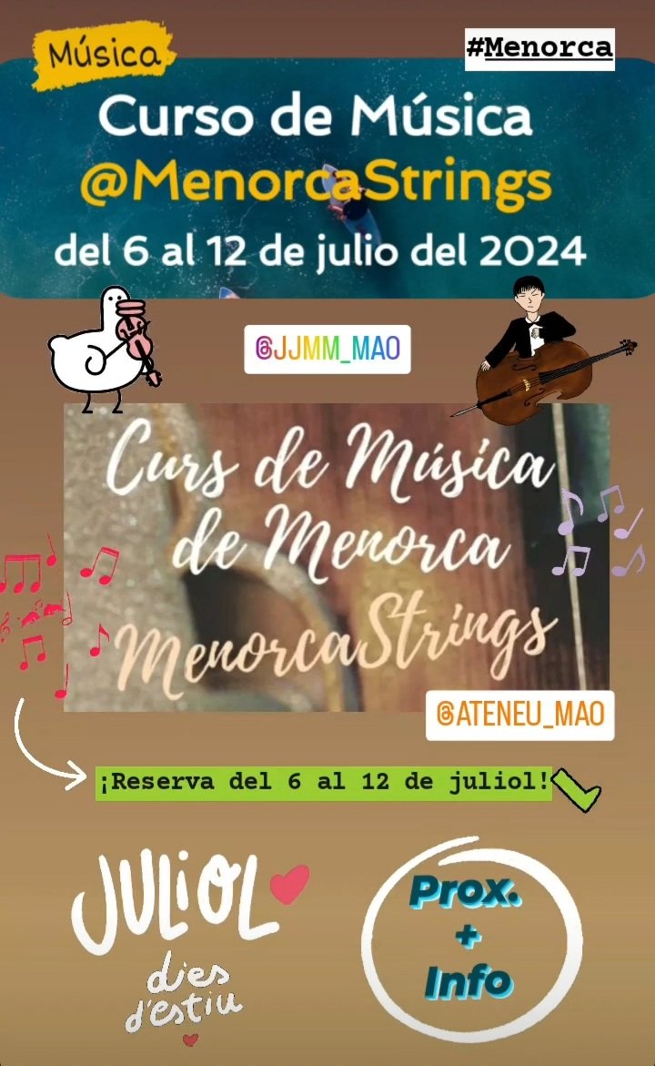 Curs Música Menorca tweet media