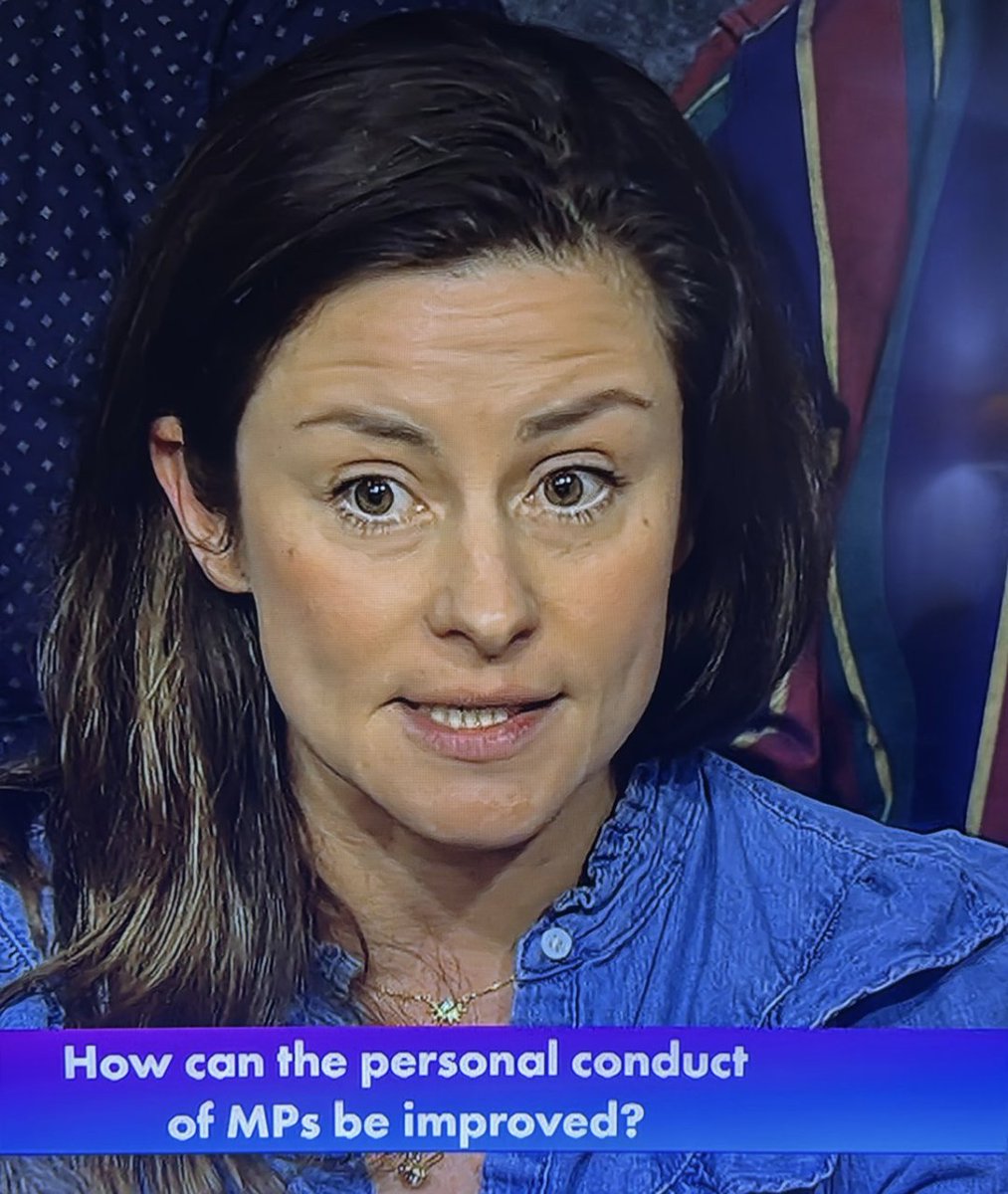 Absolute legend!
“Can the guy who apologised for his trainers, apologise for the 4.2m families in poverty …... or the NHS and the waiting lists and people dying on them”
#bbcqt
#BBCQuestionTime