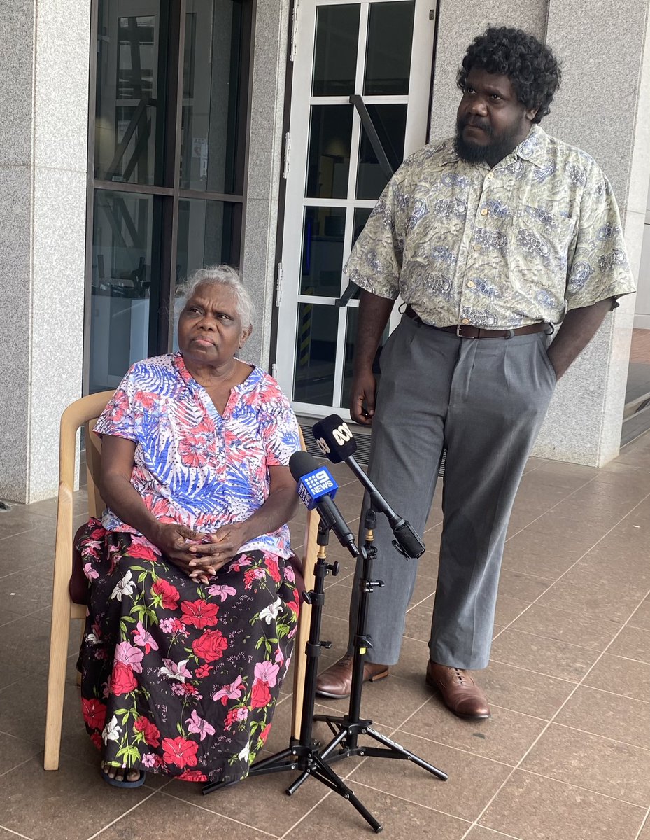 Mirarr Traditional Owners Yvonne Margarula and Corben Mudjandi met NT Chief Minister today. NTG committed to support Mirarr wishes to protect Jabiluka from mining. It’s not safe yet but we hope to see a decision before the NT election #stopjabiluka #staytuned