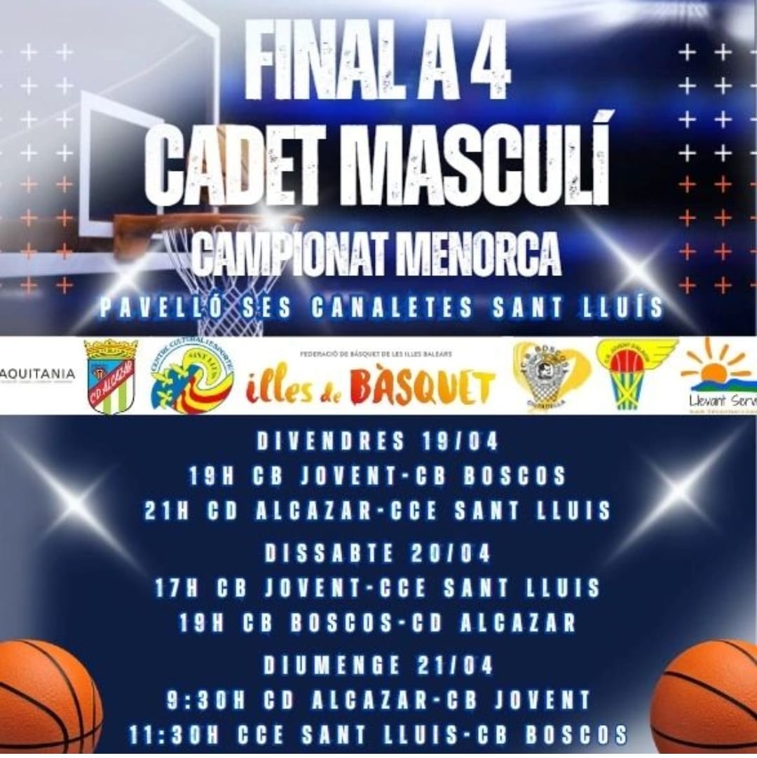 Comença un cap de setmana apassionant. La feina d'una temporada que conflueix en 3 dies que són, per sobre de tot, per DISFRUTAR.#CMU14M 🏀🔝 #Campionat #Menorca #Cadet #Masculí #elbasquetmola #illesdebasquet @cbjovent @alcazar_cd @CB_Boscos @CCESANTLLUIS