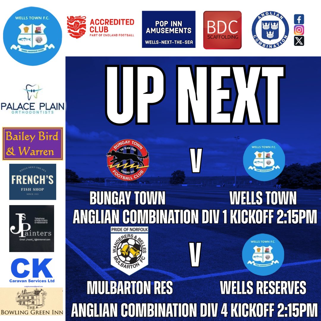 Tomorrow the first team play their final game of the season. They travel to promotion chasing @BungayTownFC . The reserves are also away, they take on @MulbartonFC reserves. @AnglianCom