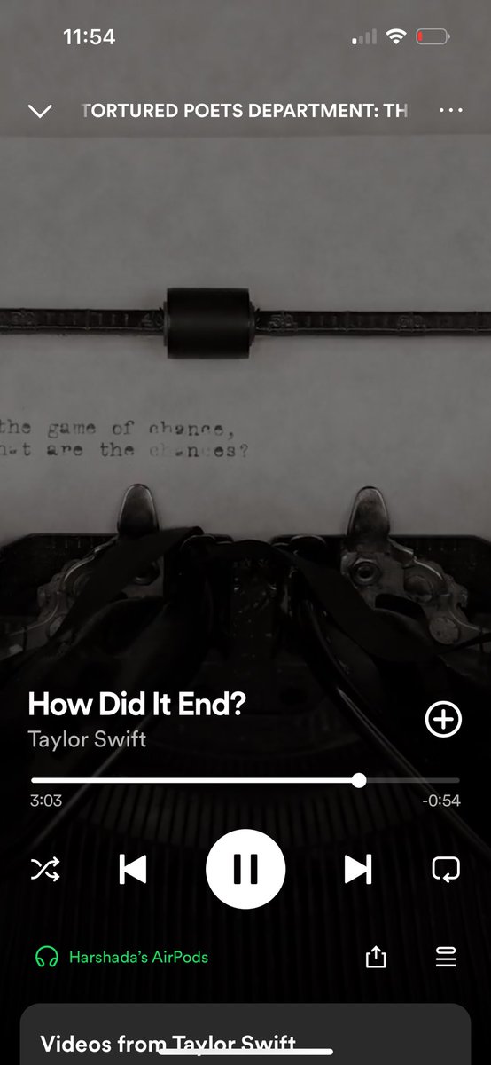 BeAnAmbivert's tweet photo. We all are listening to the same song rn? #TSTTPD 😭 https://t.co/EXYMnt1uHc