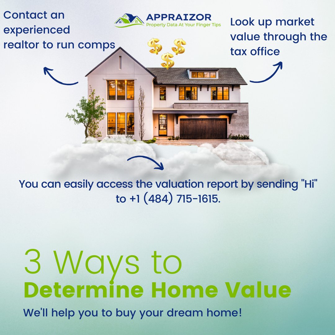 Unlock the secrets of home valuation with Appraizor's expertise. Discover the #Appraizor advantage and take control of your property's worth today!
.
Send Hii on Whatsapp +1 (484) 715 - 1615

 #PropertyValuation #WhatsApp #USA #RealEstate #US #PropertyValue #RealEstateInsights