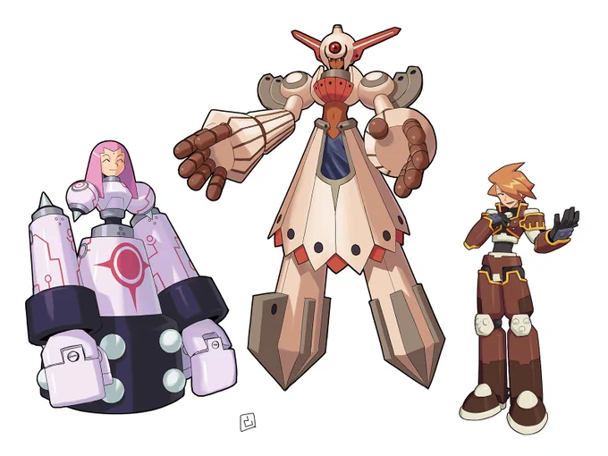 ロックマンDASHの敵キャラ達の立ち絵(再掲) 