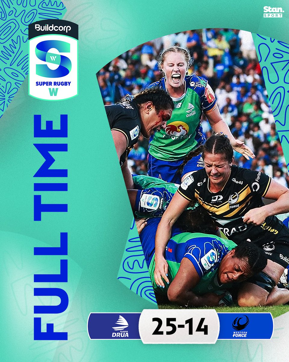 playrugbyau's tweet photo. The Drua march into a THIRD consecutive Grand Final 🥳

#SuperRugbyW https://t.co/Wds7RcAvcL