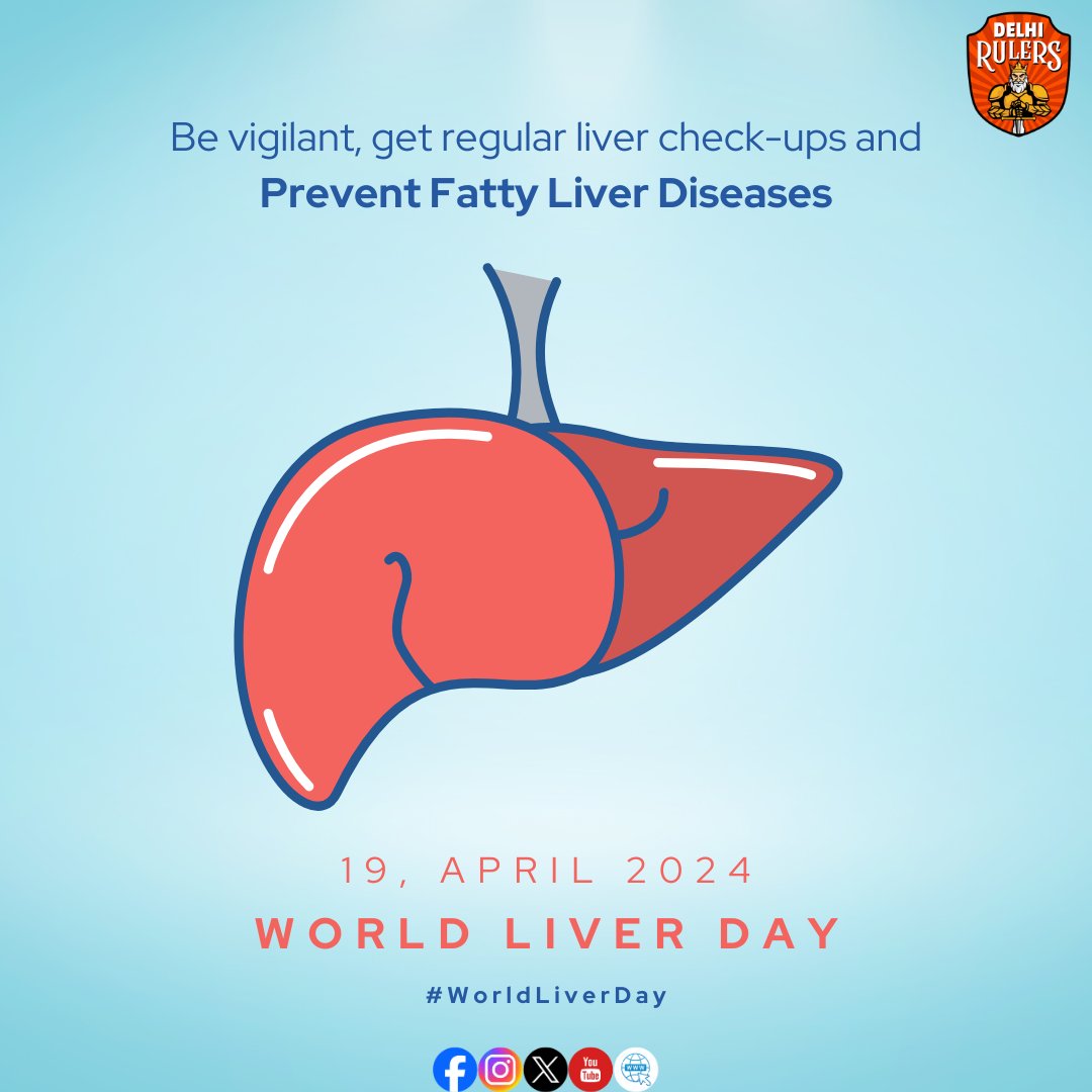 Be vigilant, get regular liver check-ups and Prevent Fatty Liver Diseases.#WorldLiverDay #DelhiRulers #TNPGroup #prorollballleague #prorollball #rollball #tnpsports #apnadesikhel #sports #Trending #viralpost #tnpexplore #viralpage #ModiAgain2024 #LokSabhaElections2024 #Vote4INDIA