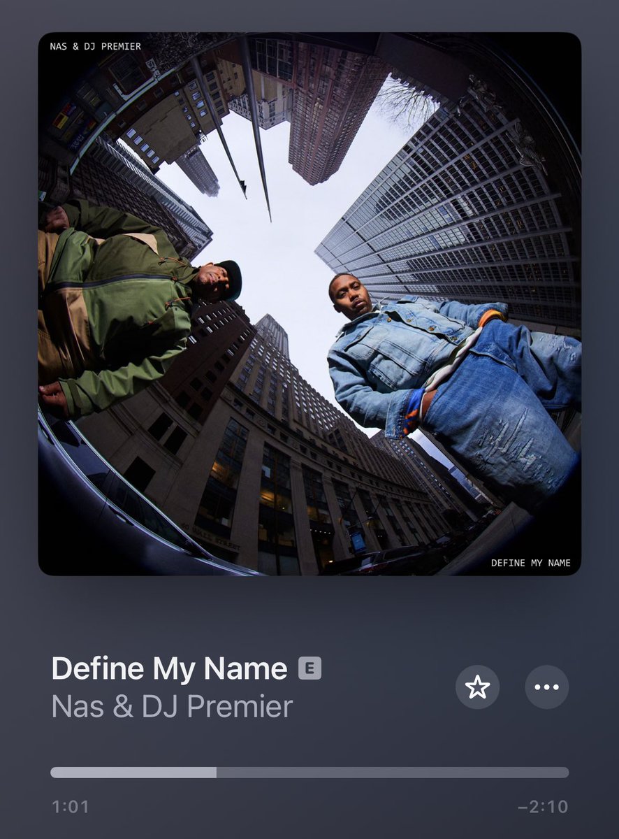 Nas and Prem killed this. And the album coming! #DefineMyName