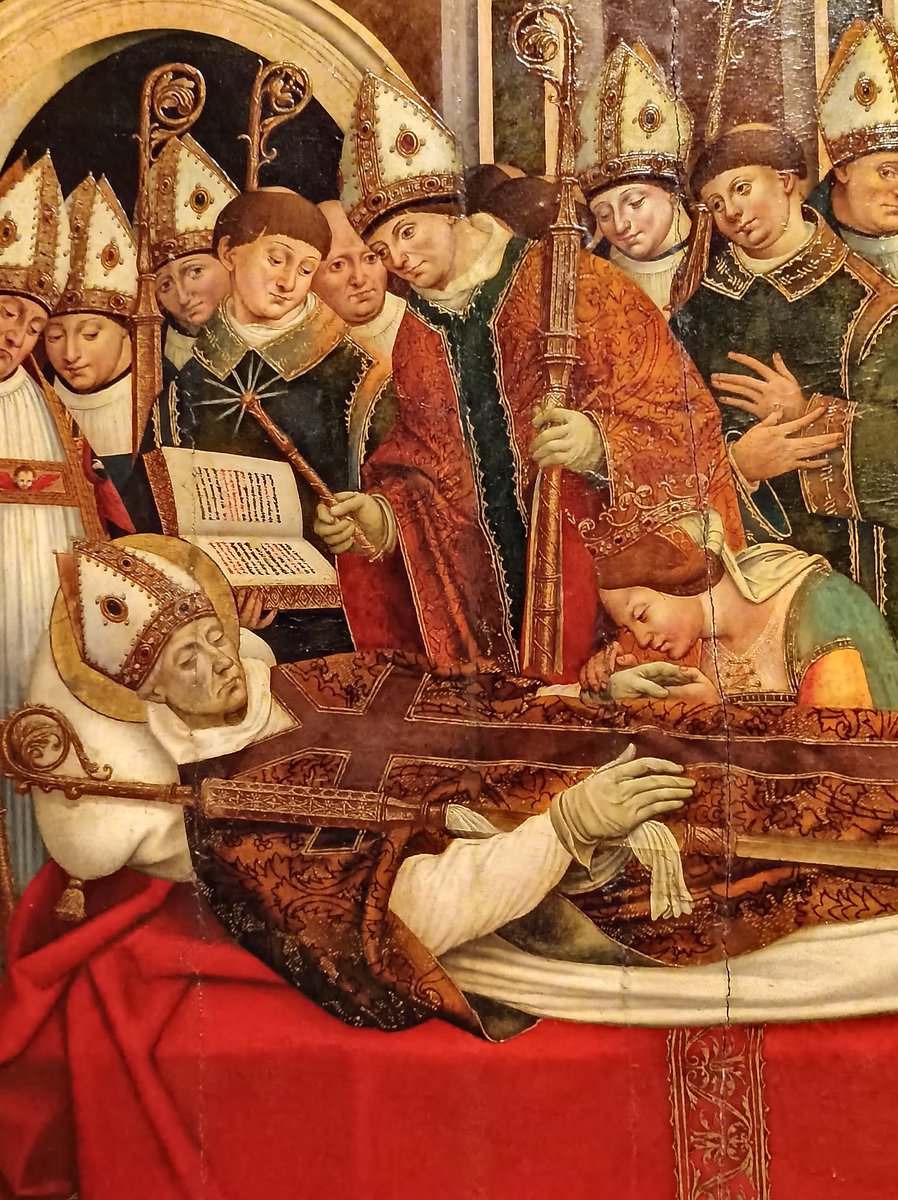 Gent que va de costat al tren, i mira dissimuladament les fotos que vaig passant del telèfon, estranyats.

Doncs sí, és Pere Nunyes, i són les portes del retaule de Sant Eloi dels argenters, del MNAC, 1526-1529.