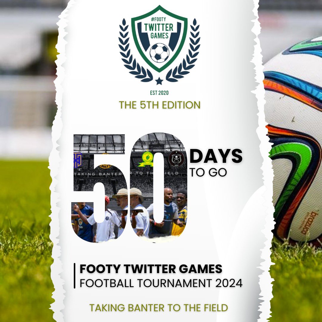 𝟱𝟬 𝗗𝗔𝗬𝗦

The countdown has began 🔥

Get your boots ready, get your deep heat ready, make sure you’ve joined a team for the #FootyTwitterGames ⚽️