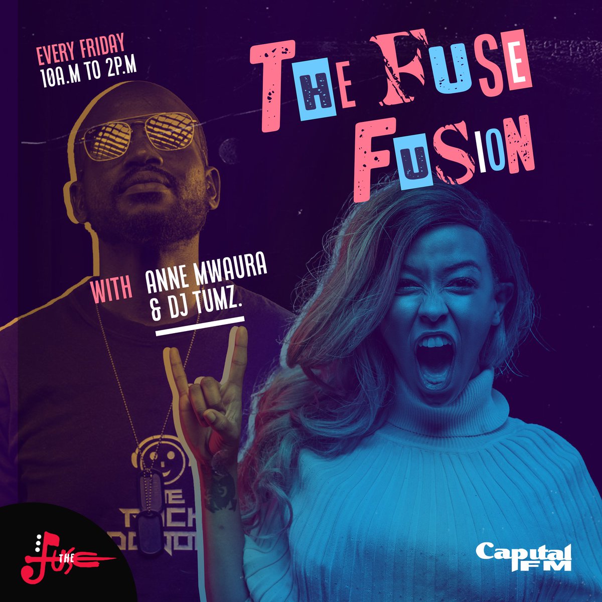 🎶Cheers to the freaking weekend, we drink to that yeah, yeah🎶 📻 🎙: radio.capitalfm.co.ke for #FuseFusion with #AnneMwaura & @DeejayTumz! #TheFuse984 #FuseFusion