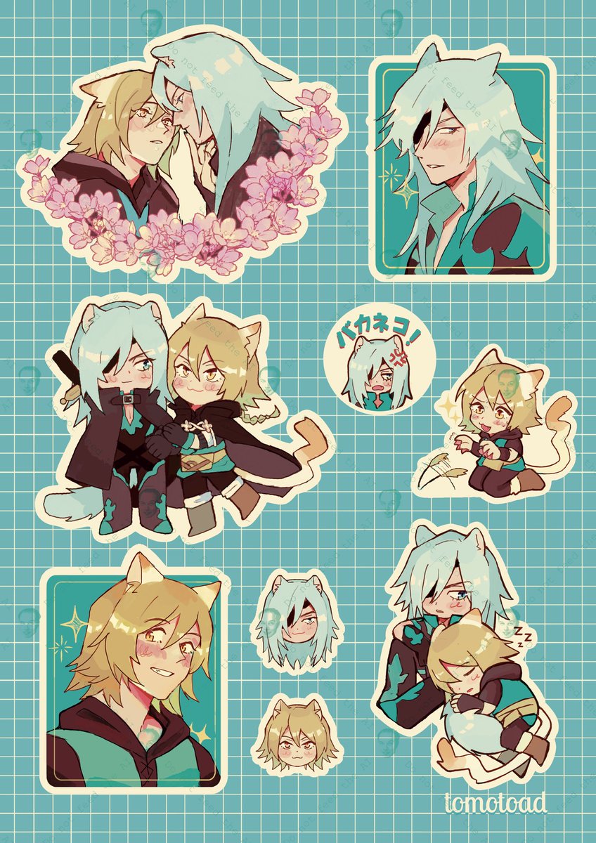 rai and konoe sticker sheet? in 2024?! frfr?!?! #ラメステ #lamento #raikono