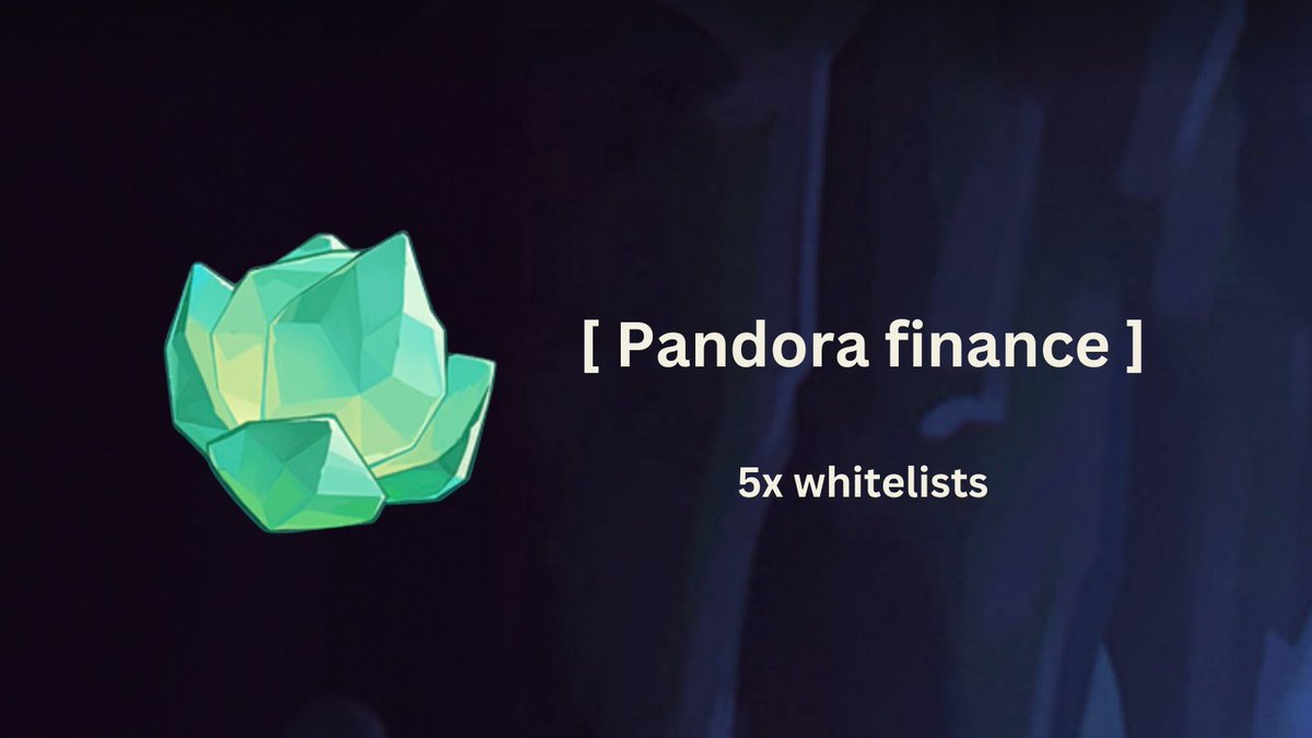 Get a piece of everything, no matter if it makes money or sense or not.

Your most retarded purchases may end up as your biggest wins. 

5x whitelists from @pandora_finance after careful consideration. 

Zero conditions, 

But your chances of getting accepted get a 200% boost if