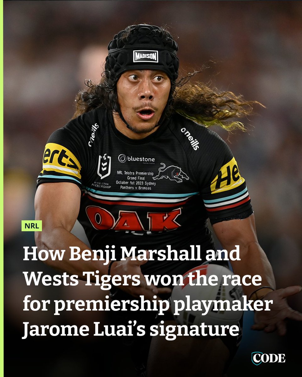 It began with a secret meeting in Benji Marshall’s basement and ended with Jarome Luai’s signature at the Tigers, but it wasn’t an easy fight amid interest from another Sydney club. How Wests Tigers won the race for Jarome Luai. FULL STORY ▶️ bit.ly/3U8fy5Z