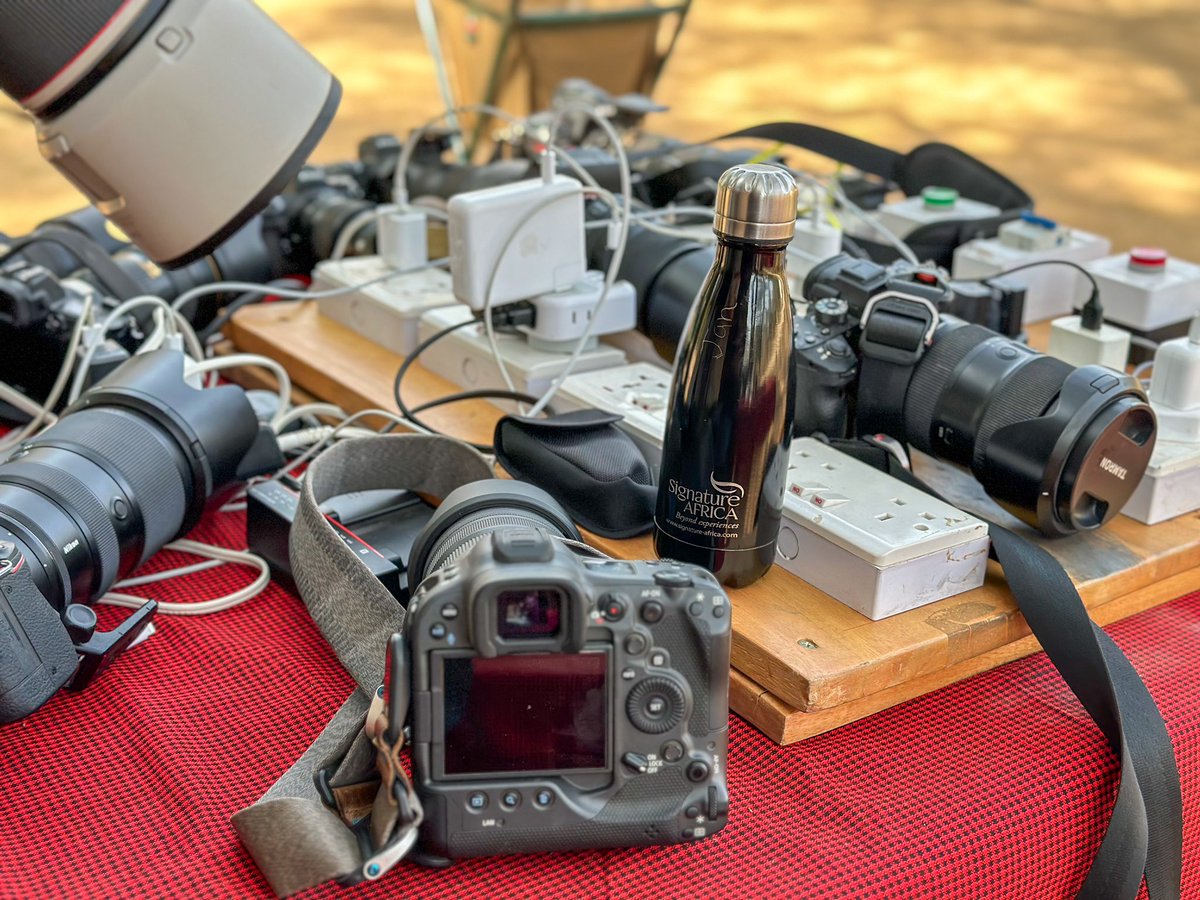 Photography is key in Adventure to capture memories and document safari experiences. Our mobile camping has charging points where you can easily charge your batteries ahead of any safari activity. Be part of our Safaris for more. #explore #signature