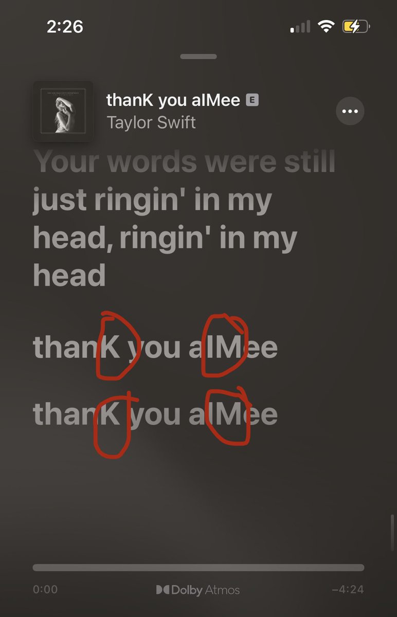 Taylor: don’t worry I changed your name in the song so no one will know 
Also Taylor: 
#TTPDSpotify #TTPDTHEANTHOLOGY