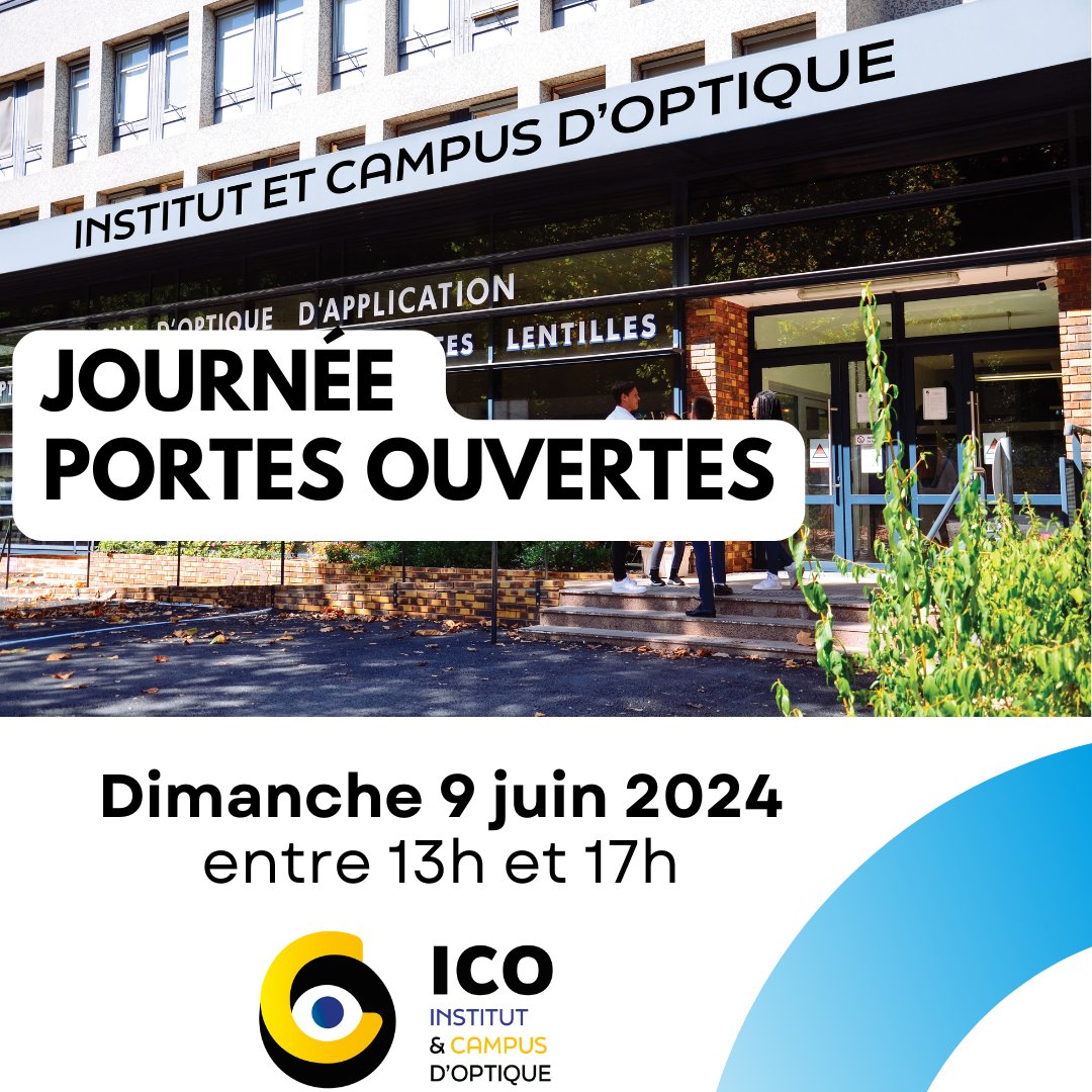 ICO_Bures's tweet photo. Viens découvrir le campus en participant à cette dernière JPO de l'année académique. 
Le dimanche 9 juin, viens rencontrer et échanger avec les équipes qui seront ravies de t'accueillir.
 De 13h à 17h au Campus de l'ICO- à Bures-sur-Yvette.
#icobures #jpo #portesouvertes https://t.co/8ji2B9Uipb