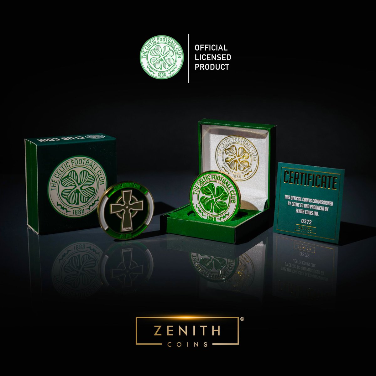 The Official @CelticFC Coin 🪙 A coin to be passed down many future generations of Celtic fans 🍀 Treasure your club like never before! ✨️ Click here to find out more ⬇️ zenithcoins.com/product/the-of…