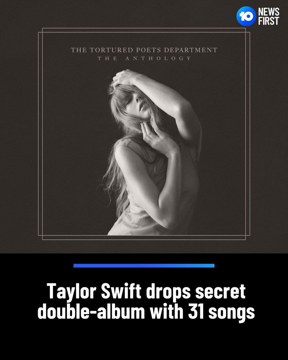 Taylor Swift has announced a surprise double-album, ‘The Tortured Poets Department: The Anthology’ with 31 songs in total. On Friday afternoon Swift shared on Instagram that she had “written so much tortured poetry in the past 2 years” that she wanted to share with her fans,…