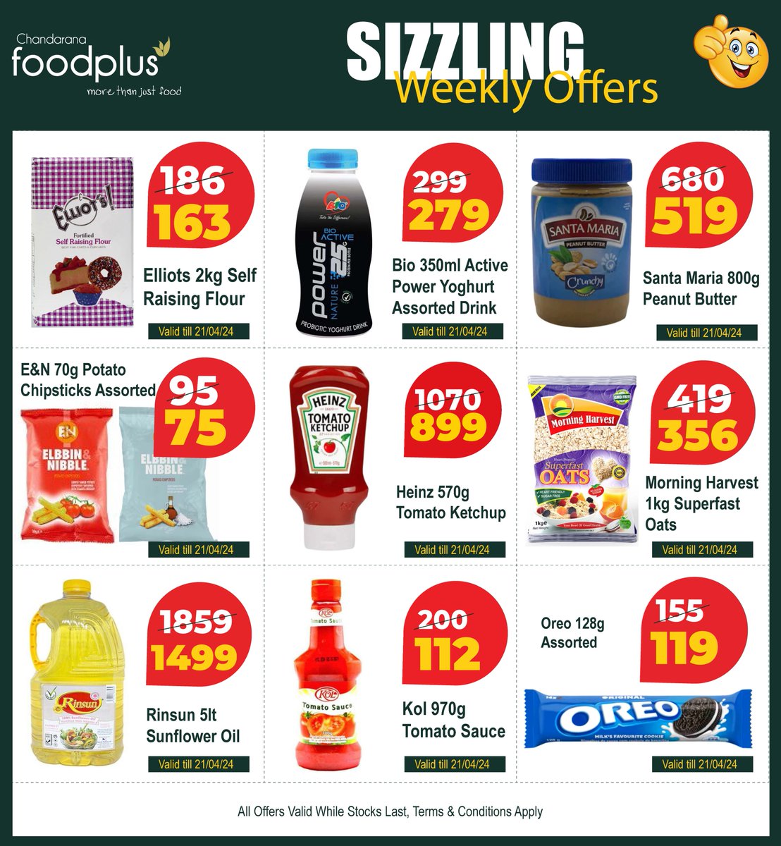 Your weekly savings guide is back! With yet another updated list of offers. Whether you’re planning a family gathering or a cozy night in, shop smart and save with our Friday unbeatable offers! #Chandaranafoodplus #fridayoffers #SmartShopping