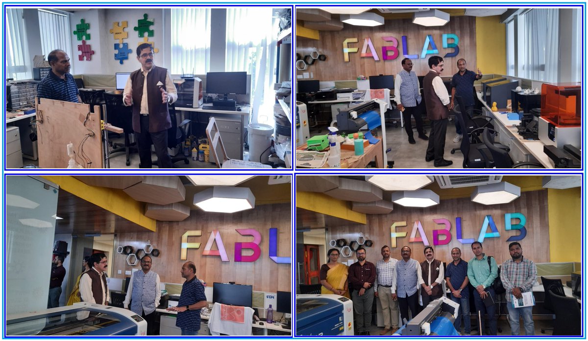 Mr. KT Rajan, Cluster Head – Technology, Innovation, Education & Skills, Department for Business and Trade- South Asia , British Deputy High Commission with his team visited @StpiBbsr & witnessed rapid prototyping in #Digital Fabrication at @FabLabSTPIBbsr. @StpiIndia @arvindtw