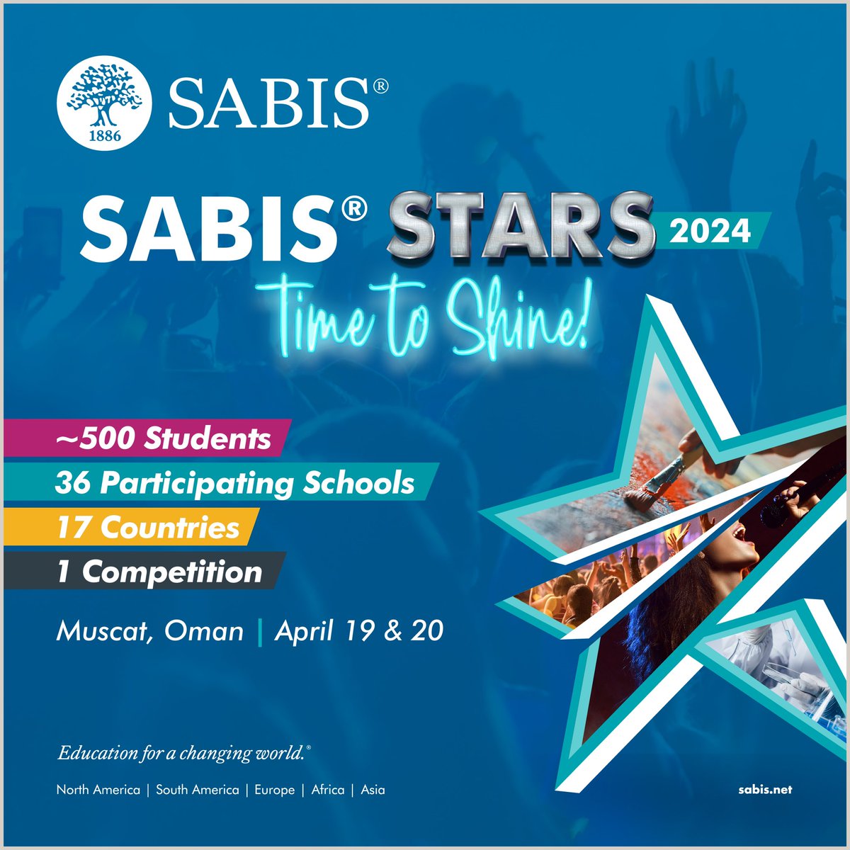 CBistany's tweet photo. Wishing the best of luck to all our students arriving from SABIS® schools around the world to compete in SABIS STARS 2024. May this be your time to shine!#SABISSTARS2024 https://t.co/c70hKbmVwv