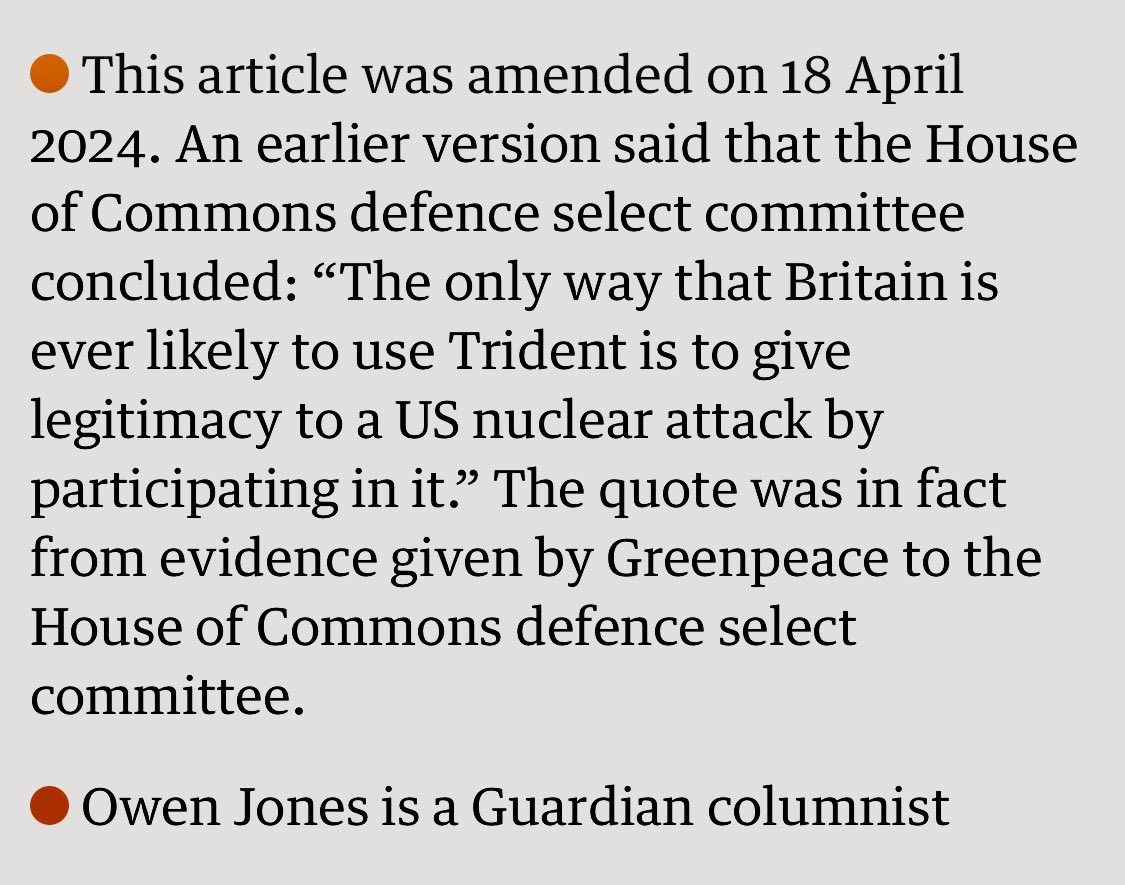 This addendum to a column by Owen Jones is quite something.