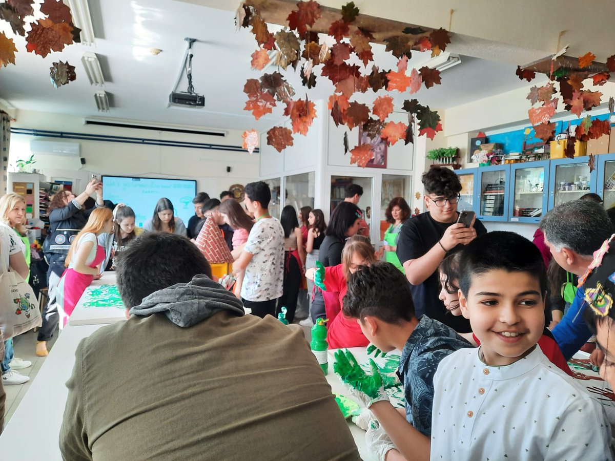 We made hand tree for peace and Green world and performed our traditional dance.