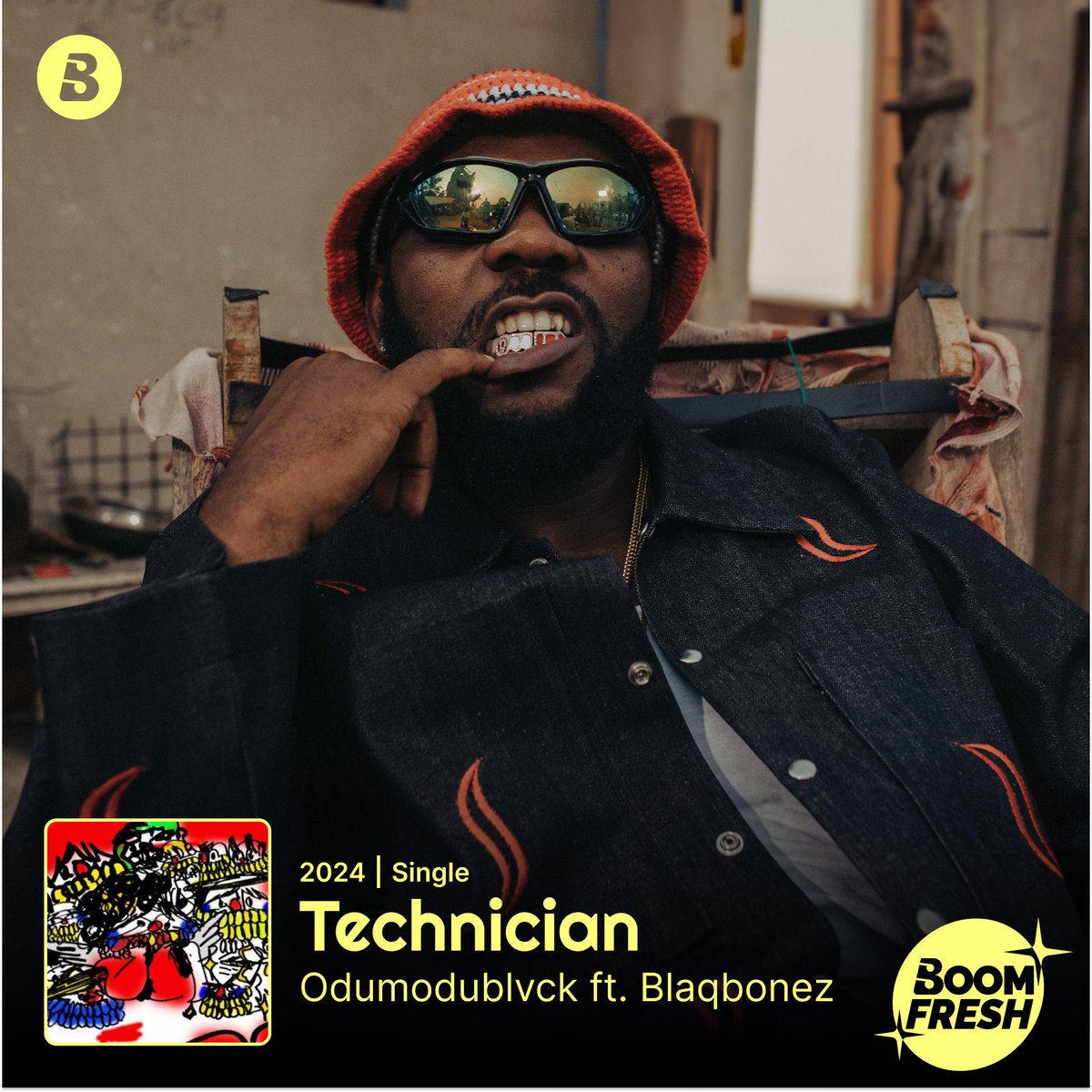 INDUSTRY MACHINE @Odumodublvck_ links up with YOUNG PREACHER @BlaqBonez to give us #TECHNICIAN! 🛠️🔥 Listen to this jam on Boomplay! ➡️ Boom.lnk.to/OdumodublvckTE… #BoomFresh #HomeOfMusic #NewMusicFriday