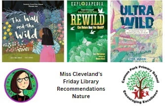 This week, for her #FridayLibraryRecommendations,  Miss Cleveland has chosen books about #Rewilding.

More info on all of the books can be found on our school website: cannonpark.edublogs.org/2024/04/19/fri…

#readingforpleasure 
@mountainogre