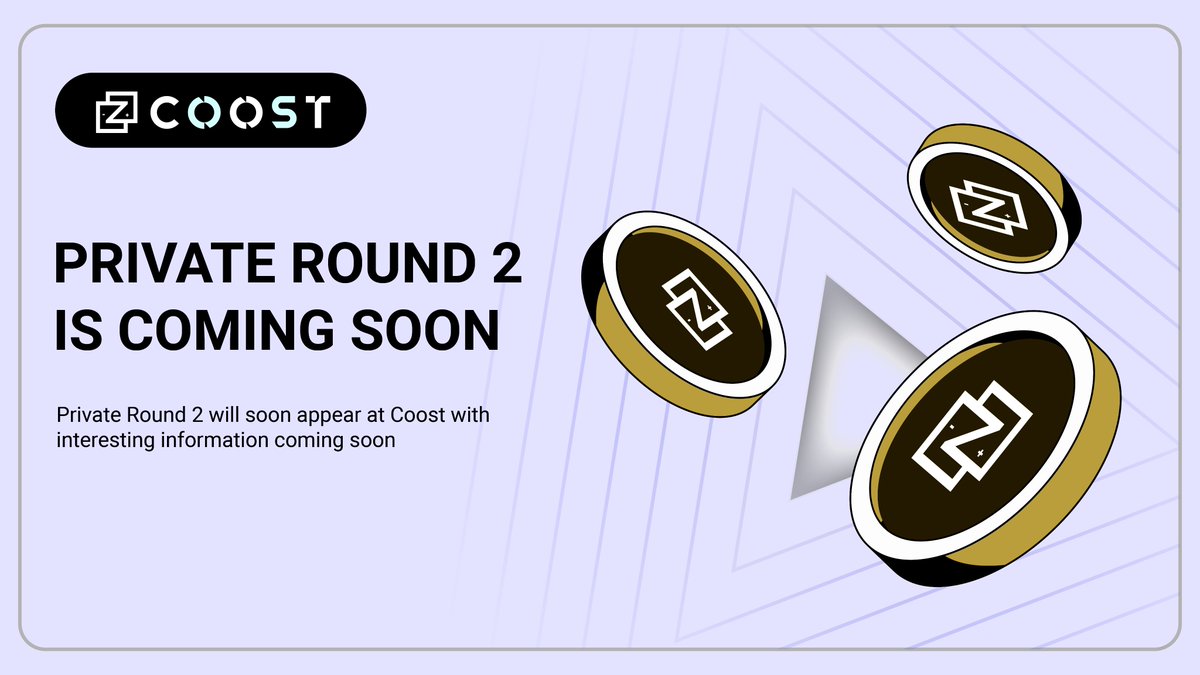 coost_streaming's tweet photo. 🚀 Private Round 2 will soon appear at Coost with interesting information coming soon. Private Round 2 at Coost will begin after round 1 ends.

✨ There will be price adjustments compared to the first round and we want to make sure that there will be worthy benefits for individuals in round 1. For individuals who participated in round 1, we will guarantee Guaranteed benefits when participating in the Coost ecosystem at the initial price and benefits when participating in Streaming in the future.

Don't miss this information and grab the opportunity at: https://t.co/s2OHHaGPJ0

#Coost #private #Streaming