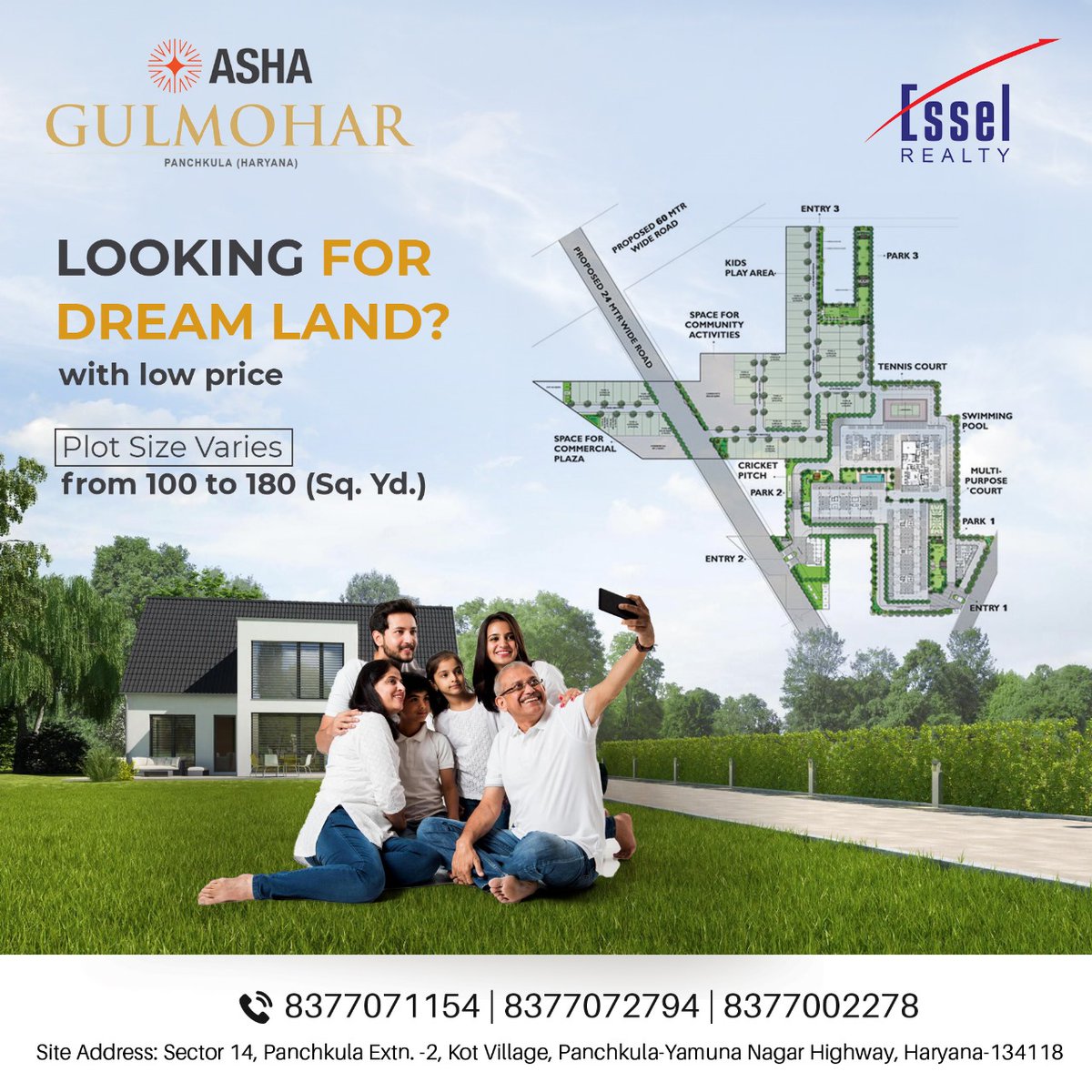 Discover your dream land at an unbeatable price! With plot sizes ranging from 100 to 180 Sq. Yd., now is the perfect time to book your plot and turn your dreams into reality.

To Know More:
Call 📞: +91 8377072794
esselrealty.com/landingpages/a…
.
.
.
#EsselRealty #UnbeatablePrice #Plot