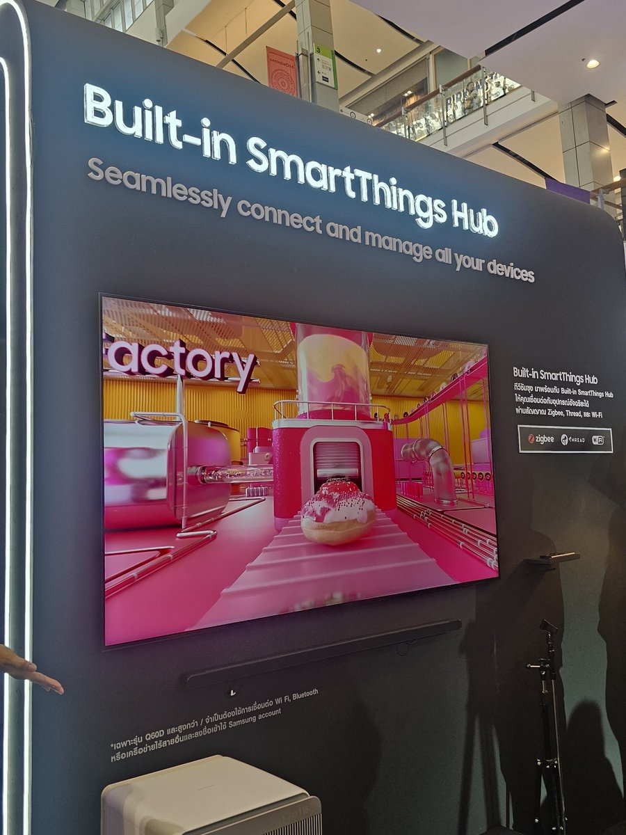 Built-in SmartThings Hub
ทีวีซัมซุง มาพร้อมกับระบบBuilt-in นี้ 
ของเค้าดีจรืงๆ
#SamsungAITVxTayNew
#เตนืว