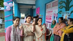 Celebrating the festival of democracy,Voters in District Doda make their mark in #LokSabhaElection2024 by casting their precious vote. #SVEEP #RightToVote #Election2024 #BadaltaKashmir #ShiningJammuAndKashmir #TourismJ&K #navratri2024 #NayaKashmir #AwamKiFauj