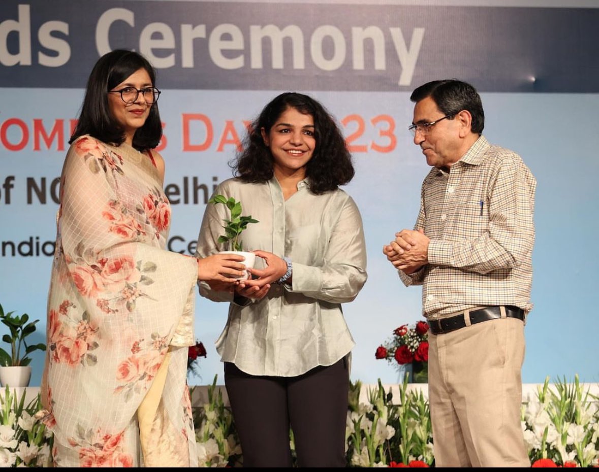 Heartiest congratulations to the fighter @SakshiMalik on being featured in the top 100 most influential people’s list by the prestigious TIME magazine. We all are very proud of you Sakshi. 🇮🇳