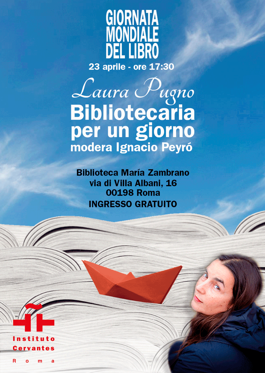 ☀️Buongiorno! Martedì 23 aprile celebriamo la #GiornataMondialedelLibro con una ospite d'eccezione: la scrittrice e traduttrice, @laura_pugno, sarà la nostra 'bibliotecaria per un giorno' e ci condurrà attraverso il suo personale universo letterario in spagnolo. Ti aspettiamo!