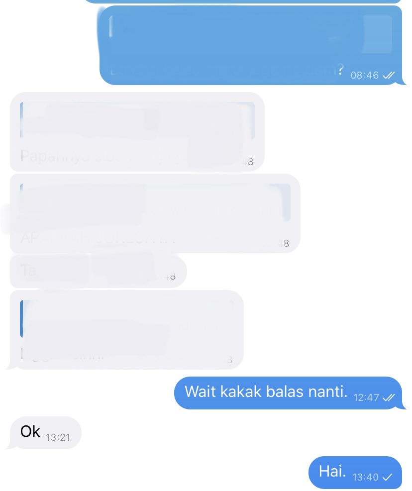 I did the same dan enggak kaget kalau nemu yang sejenisnya. Seenggaknya kasih tau kalau nanti bakal dibalas dan beneran dibalas bukan didiemin. Kecuali lagi sibuk sangat.