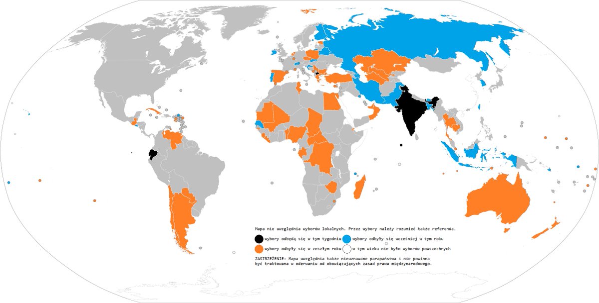 Copiątkowe zapowiedzi wyborcze: - w niedzielę referendum w 🇪🇨 EKWADORZE i wybory parlamentarne na 🇲🇻 MALEDIWACH; - w środę wybory prezydenckie w 🇲🇰 MACEDONII PÓŁNOCNEJ; - w przyszły piątek II faza rozpoczynających się dzisiaj wyborów parlamentarnych w 🇮🇳 INDIACH. #mwpwybory