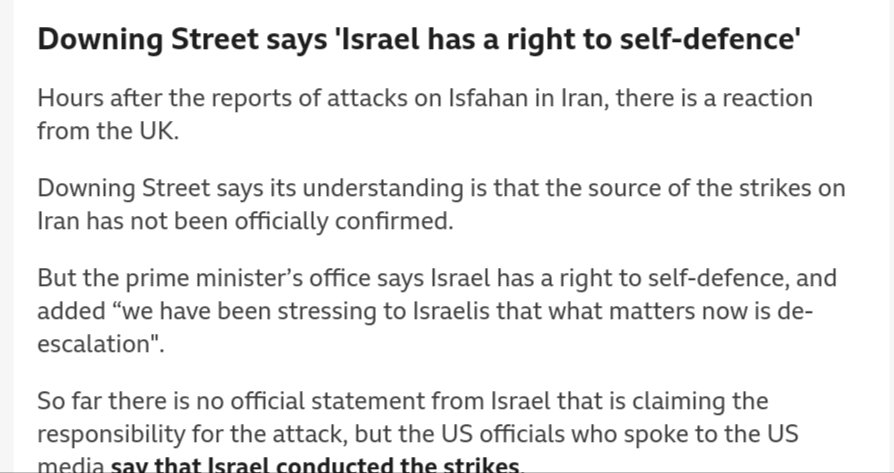 Who has a right to defend themselves? NOT the weakest, or the defencless of Gaza. NOT the Palestinians on the West Bank - wrong colour, wrong faith. NOT Arab countries attacked by Israel. YES A powerful, well armed bully like Israel has our full support & even encouragement.