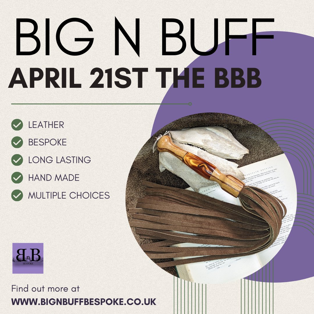BignBuffBespoke's tweet photo. Pop on by to The BBB this coming Sunday.
We will be available from 11-5pm.
Come and learn about our products we create, try before you buy!
@BBBAltFetBazaar
#funday #leather #handmade #event #swink #social #gathering #gettogether #market #party #alternative #leathergoods https://t.co/OqaFkey961