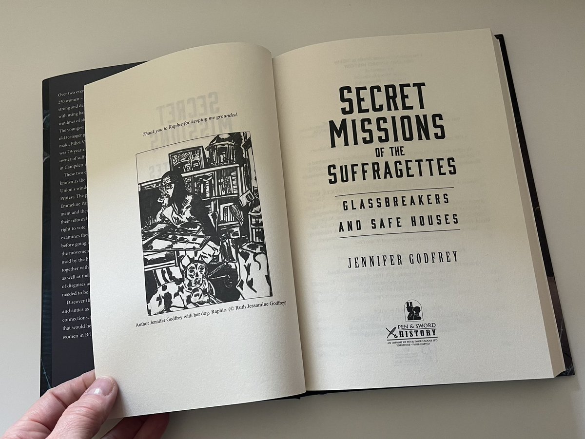 Yesterday I got to see and hold my copies of my new book Secret Missions of the Suffragettes: Glassbreakers & Safe Houses. Excited is an under statement!! Thank you all @penswordbooks for making this happen.