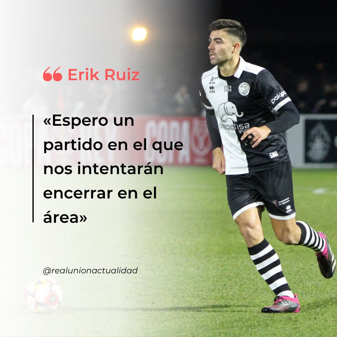 🗣️ <a href="/Eriketas8/">Erik Ruiz</a> : «Espero un partido en el que nos intentarán encerrar en el área»

📌El defensa central bilbaíno es uno de los jugadores más destacados de <a href="/UnionistasCF/">Unionistas de Salamanca CF</a> , titular indiscutible en la línea defensiva. Valora su año en el club salmantino.

🔗realunionactualidad.wordpress.com/2024/04/18/eri…