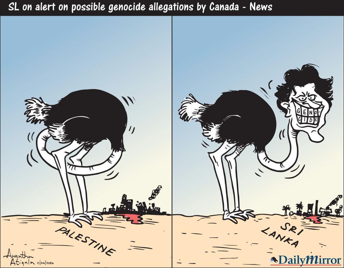 Cartoon by @awanthaartigala #lka #SriLanka #Palestine #Gaza #GazaAttack #GazaGenocide #Israel