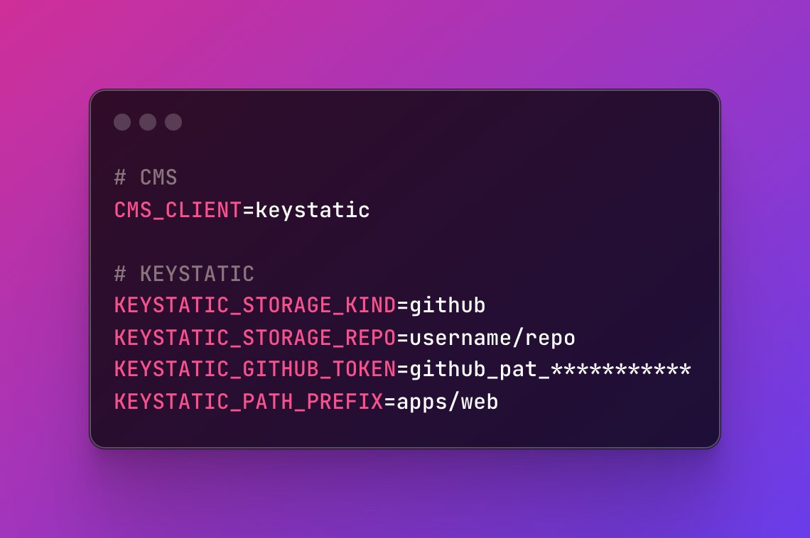 We now support <a href="/thekeystatic/">Keystatic</a> Cloud and Github mode! 🎉 

This unlocks using remote CMSs with <a href="/Cloudflare/">Cloudflare</a> and <a href="/vercel/">Vercel</a> edge runtime 🔥